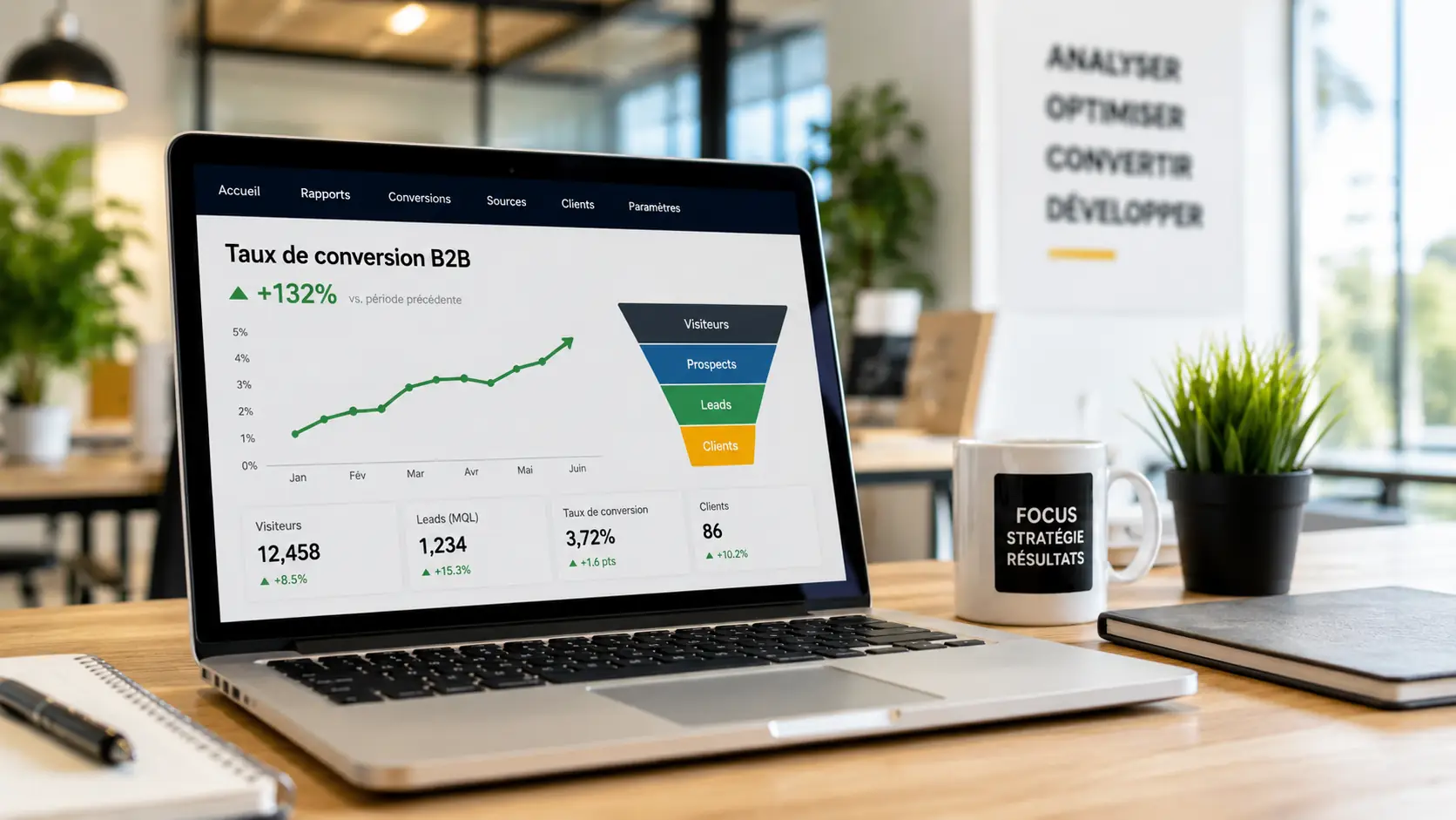 Taux de conversion B2B : les leviers qui doublent vos leads